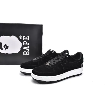 A Bathing Ape Bape Sta Low Black 1G70-109-0011 02