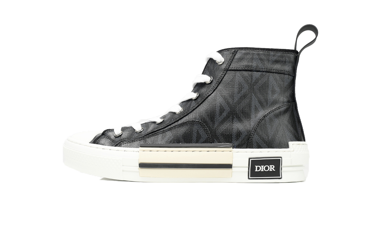 B23 High Top Black White Oblique