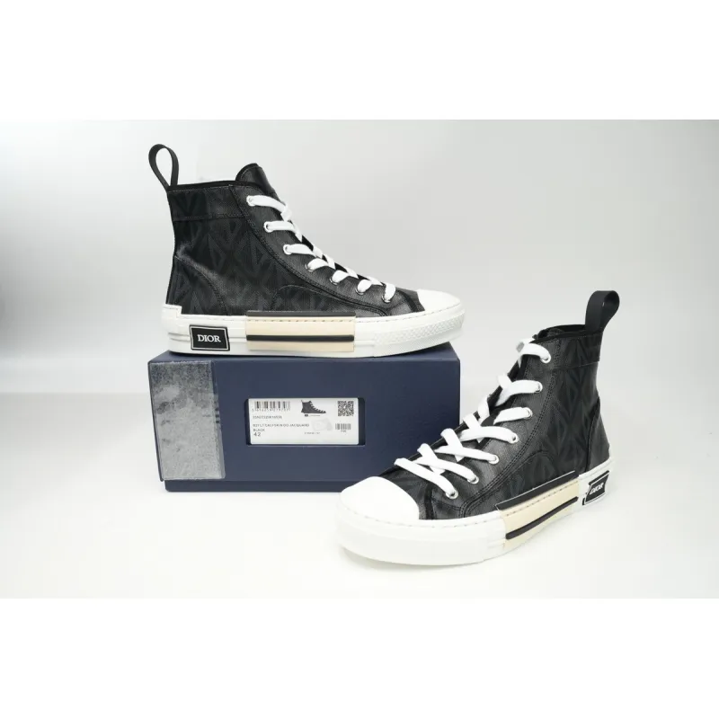 B23 High Top Black White Oblique