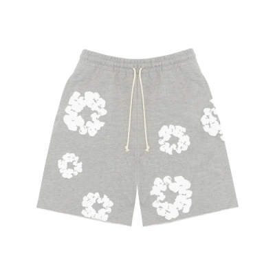 Denim Tears The Cotton Wreath Shorts Grey 01