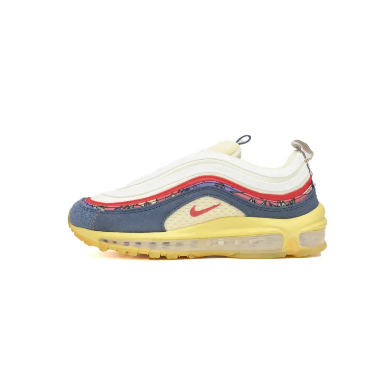 Nike Air Max 97 Coconut Milk Fossil Denim Red DV1486-162