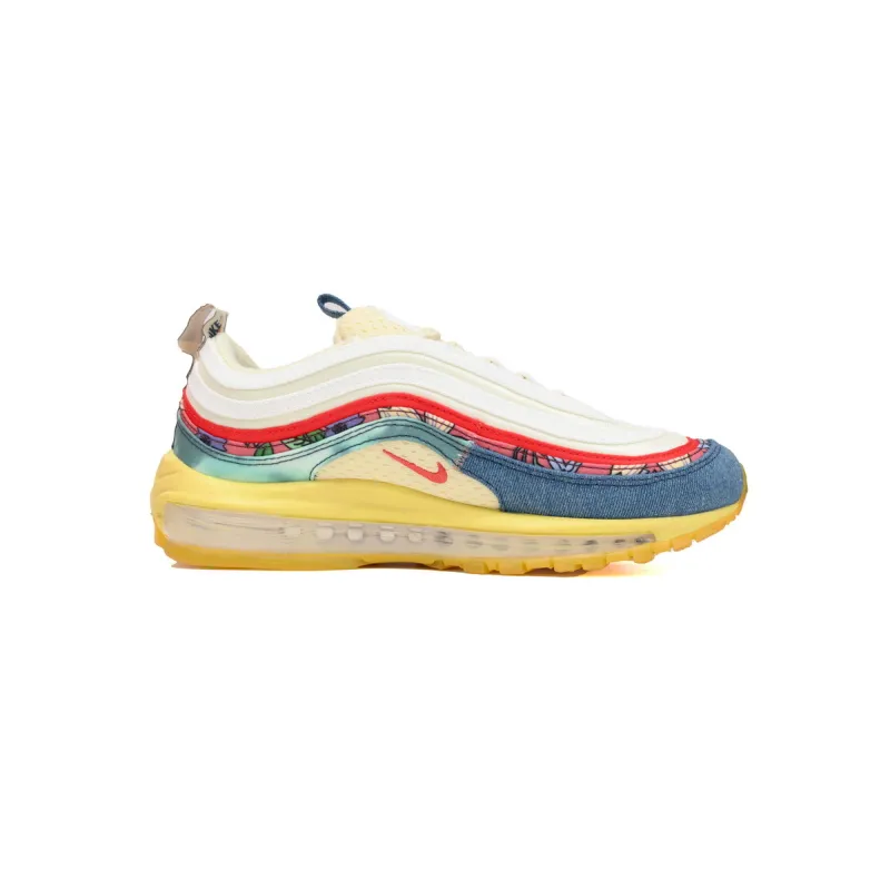 Nike Air Max 97 Coconut Milk Fossil Denim Red DV1486-162
