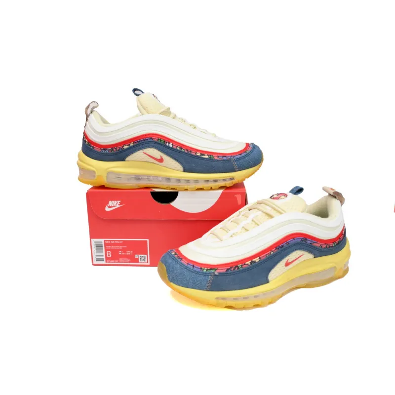 Nike Air Max 97 Coconut Milk Fossil Denim Red DV1486-162