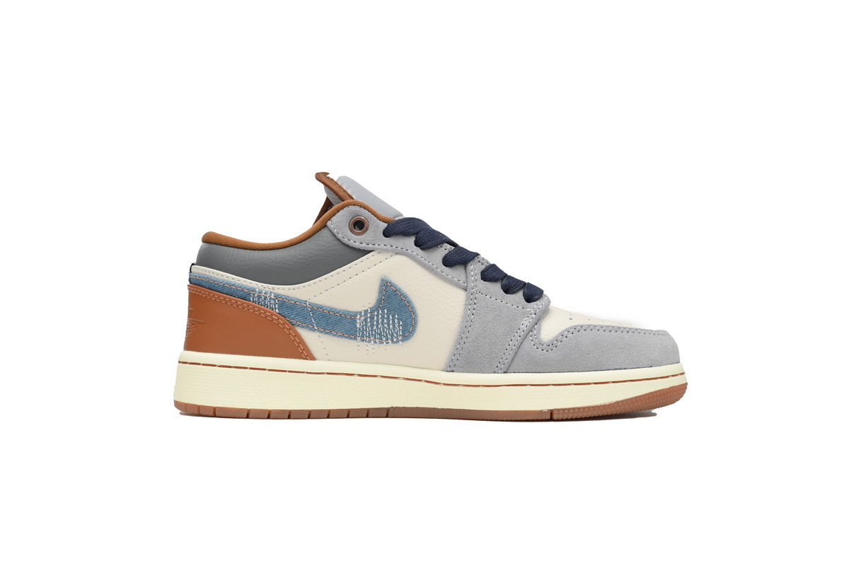 Jordan 1 Low SE Phantom Repaired Denim Swoosh FZ5042-041