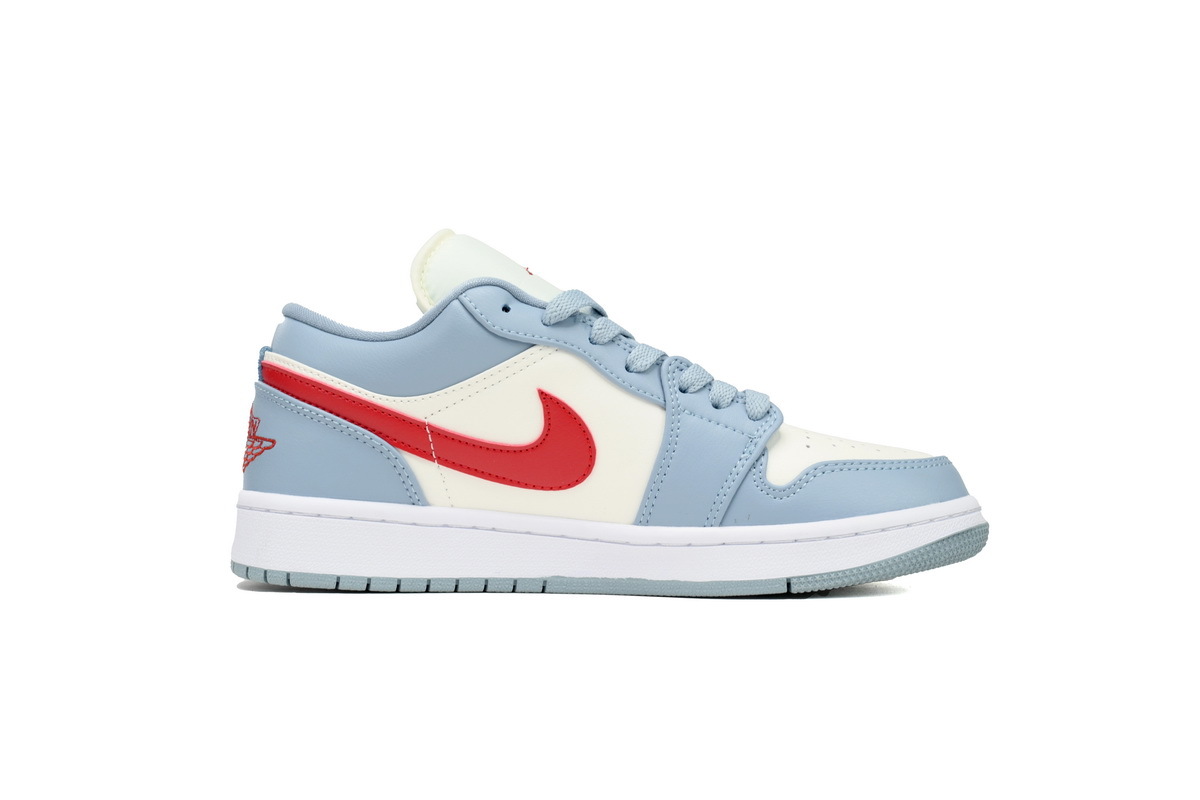 Jordan 1 Low Blue Whisper Dune Red DC0774-164