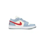 Jordan 1 Low Blue Whisper Dune Red DC0774-164