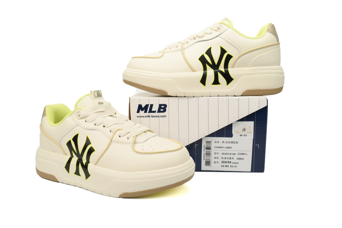 MLB Chunky Liner Beige Yellow 3ASXCA12N-50BGS