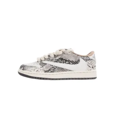 Jordan 1 Low Travis Scott Crackle Snake Skin  01