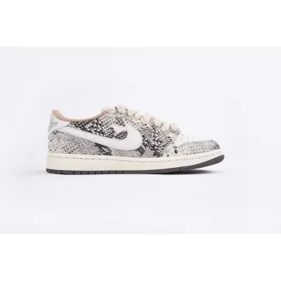 Jordan 1 Low Travis Scott Crackle Snake Skin  02