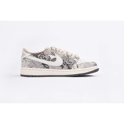 Jordan 1 Low Travis Scott Crackle Snake Skin  02