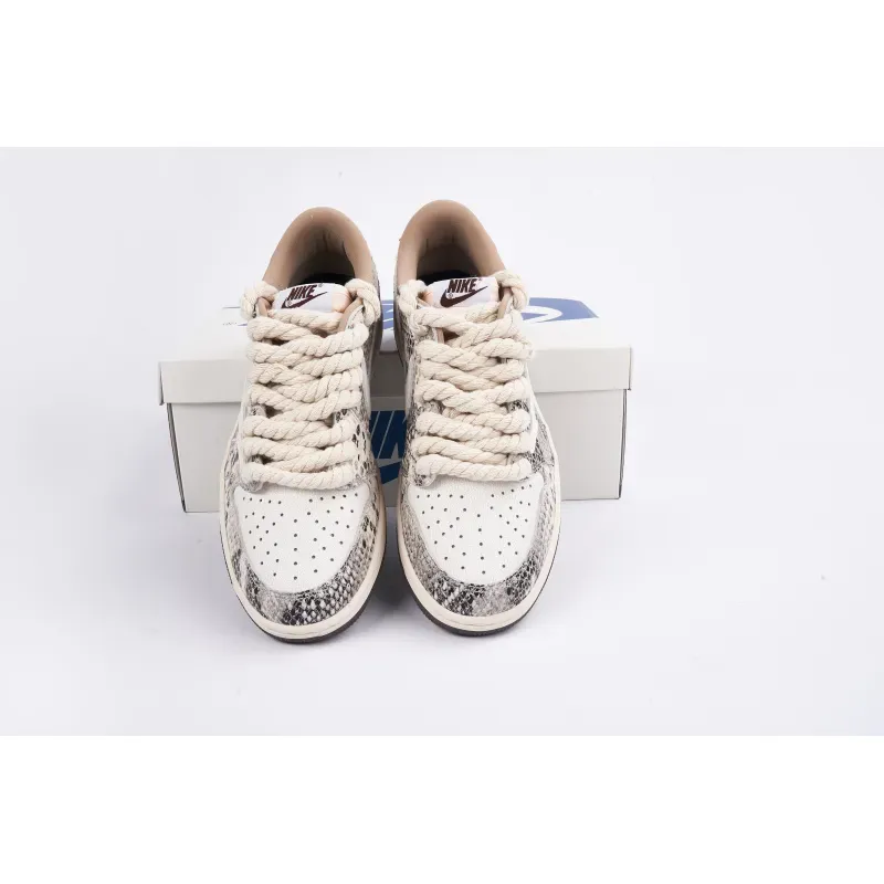 Jordan 1 Low Travis Scott Crackle Snake Skin