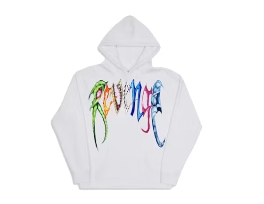 Revenge Trippie Arch Logo Hoodie White