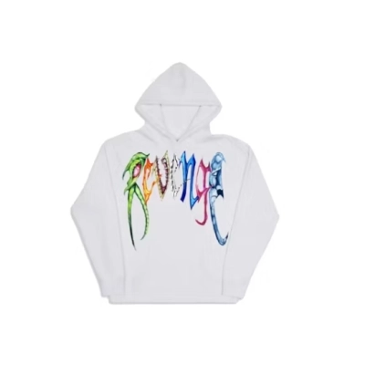 Revenge Trippie Arch Logo Hoodie White 01