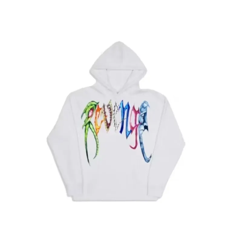 Revenge Trippie Arch Logo Hoodie White
