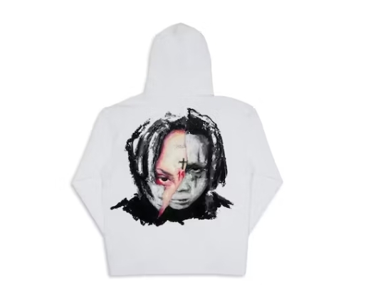 Revenge Trippie Arch Logo Hoodie White
