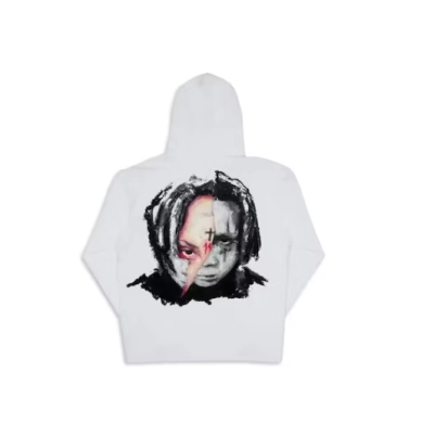 Revenge Trippie Arch Logo Hoodie White 02