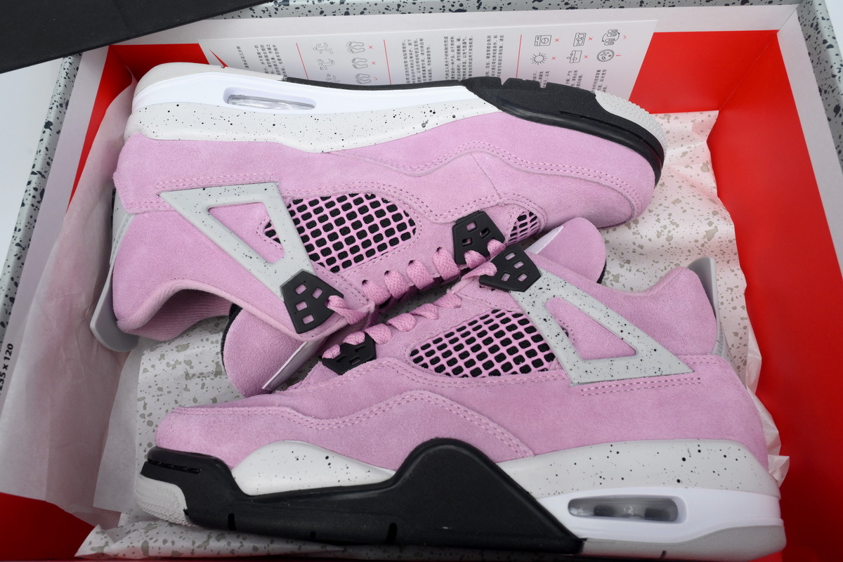 Jordan 4 Retro Black and Pink AQ9129-501 