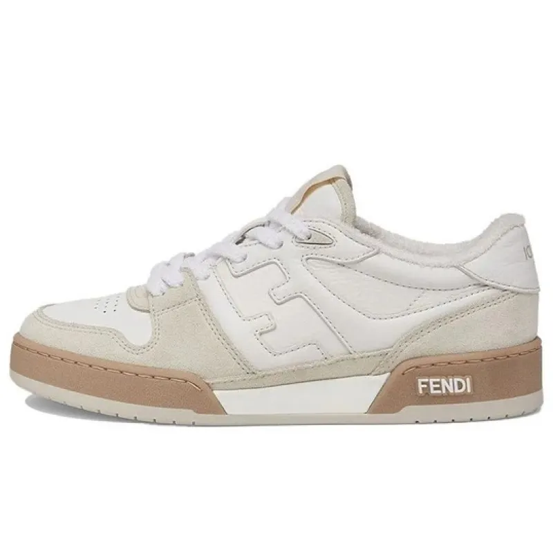 Fendi Match Suede White