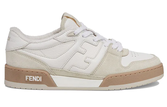 Fendi Match Suede White