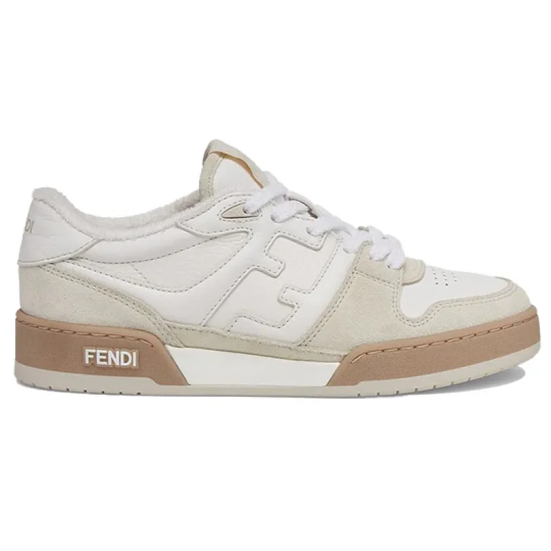 Fendi Match Suede White