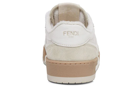Fendi Match Suede White