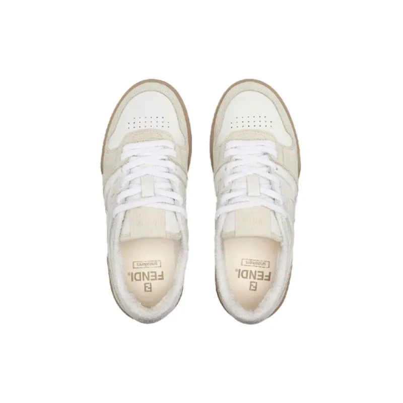 Fendi Match Suede White