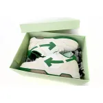 OFF-WHITE Out Of Office OOO Low Tops White Green OMIA189 C99LEA00 10455
