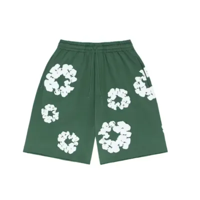 Denim Tears The Cotton Wreath Shorts Green 01