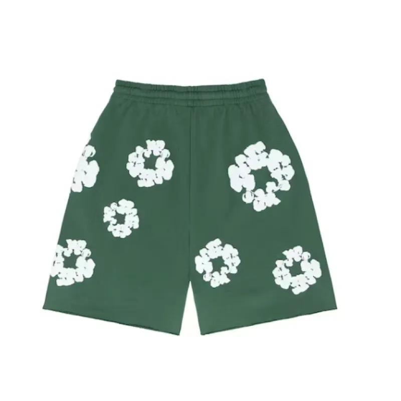 Denim Tears The Cotton Wreath Shorts Green