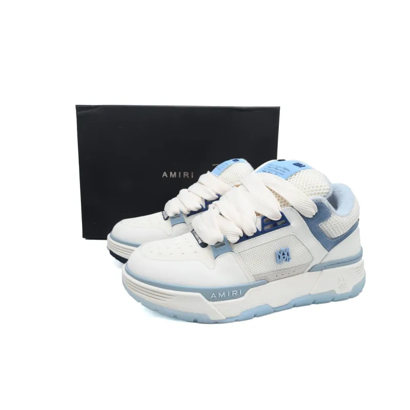 AMIRI MA-1 Leather White Blue
