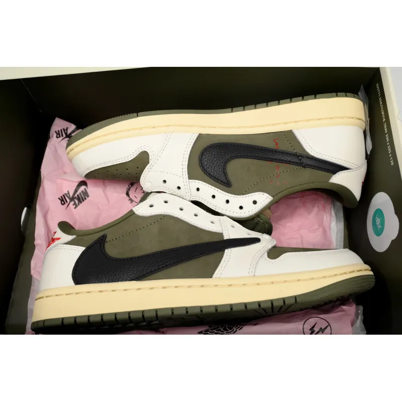 Travis Scott x Air Jordan 1 Low Olive DM7866-200
