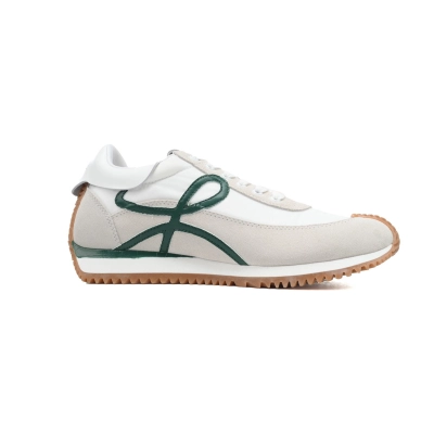 Loewe Flow Runner Low White Green 02