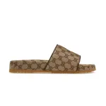 Gucci GG Slide Beige Canvas