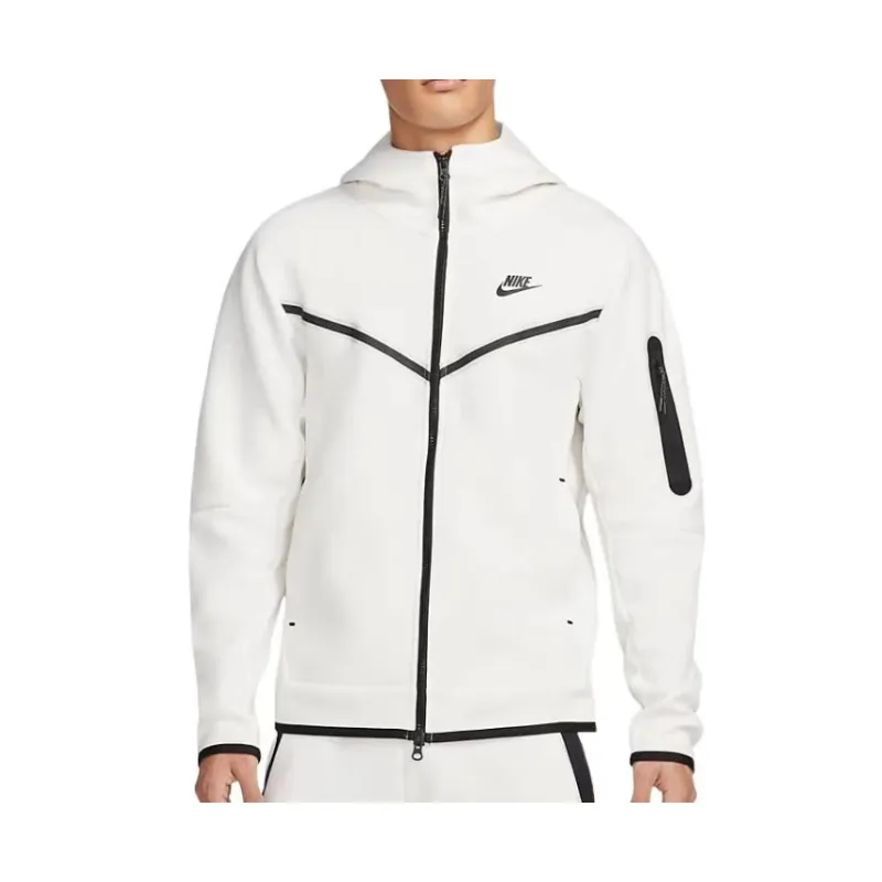 Nike Sportswear Tech Fleece Full-Zip Hoodie & Joggers Set White