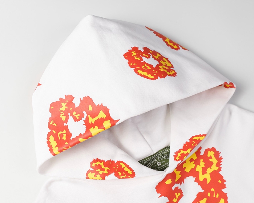 Denim Tears The Cotton Wreath Sweatshirt White