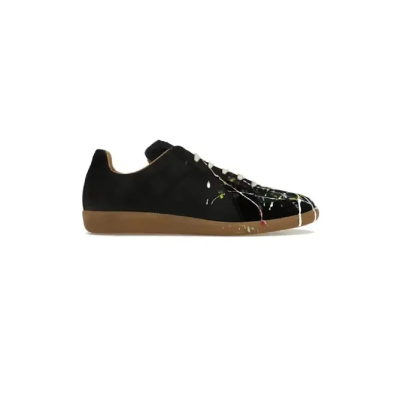 Maison Margiela Paint Replica German Army Trainer Black