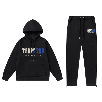 Trapstar Hoodie Tracksuit Black 8870 01