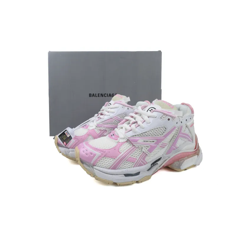 wmns Ba*len*cia*ga runner white pink 677403 w3rb3 9059