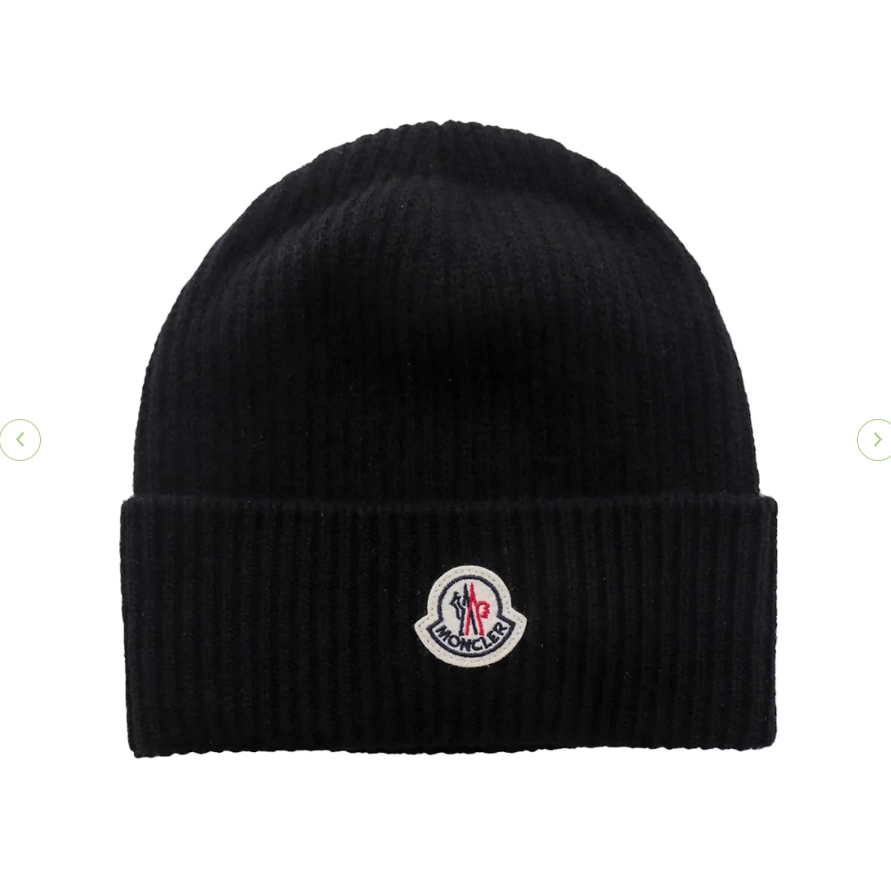  [Add One]   Moncler Wool Cashmere Hat Beanies Black 