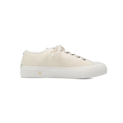 Jimmy Choo Palma Maxi White Canvas Platform Trainers PALMAMAXIFCYE 02