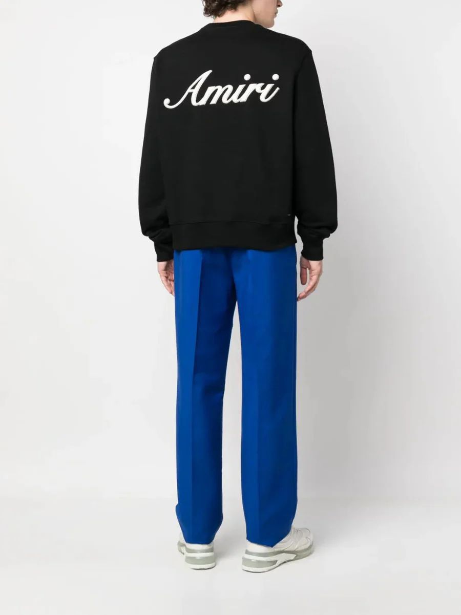 Ami Logo-Embroidered Cotton Sweatshirt 