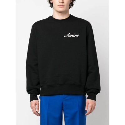Ami Logo-Embroidered Cotton Sweatshirt  02