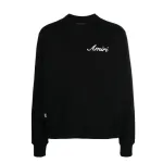 Ami Logo-Embroidered Cotton Sweatshirt 