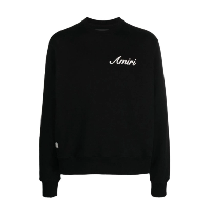 Ami Logo-Embroidered Cotton Sweatshirt  01