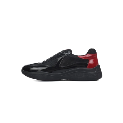 Prada America's Cup Sneaker Black Red 01
