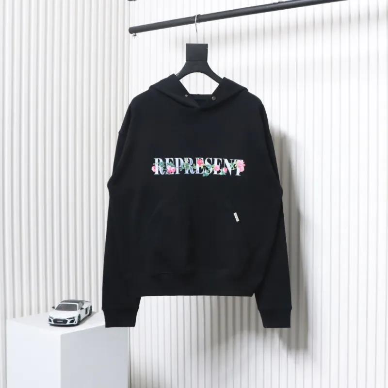 Represent Floral Initial Hoodie