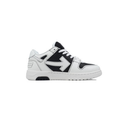OFF-WHITE Out Of Office OOO Low Tops White Black OMIA189S 24LEA004 1001 02