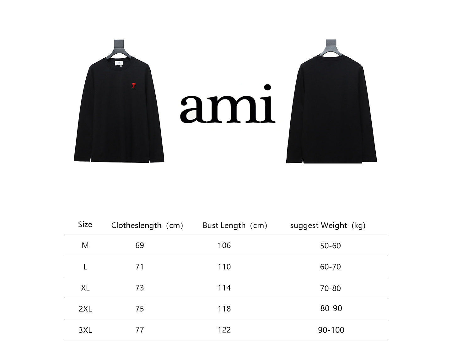 Ami de Coeur Sweatshirt Black