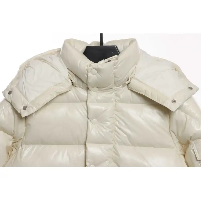Moncler Maya 70 Short Down Jacket White