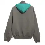 Fear of God Essentials Dark Heather Oatmeal Mint Leaf Nylon Fleece Hoodie